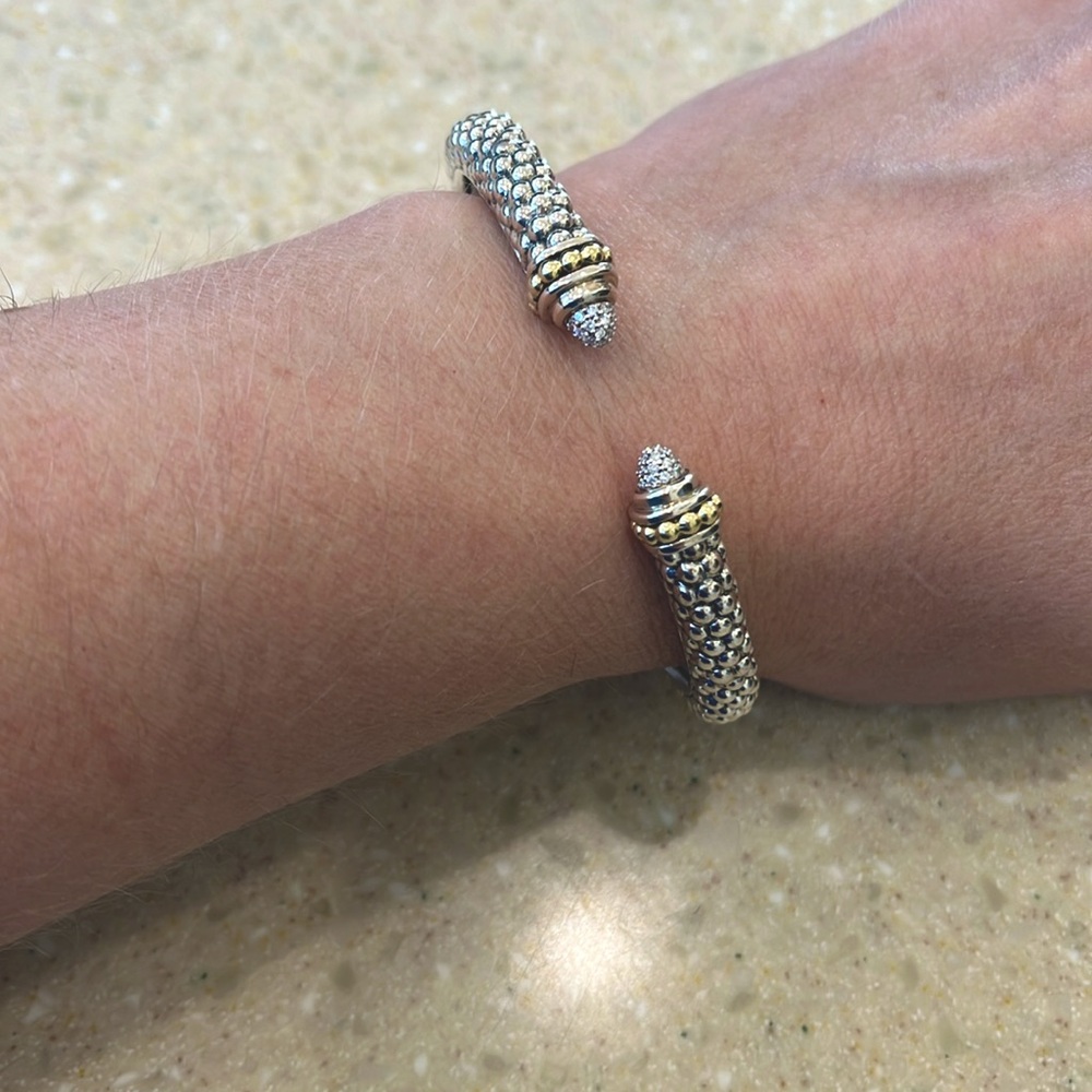 LAGOS Caviar Diamond Cuff Bracelet